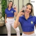 Cropped Gola Brasil Azul