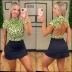 Saia Shorts Renata Preta